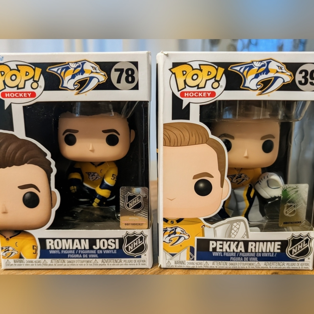Pop Hockey NHL Roman Josi And Pekka Rinne Nashville Predators Funk Pops. New